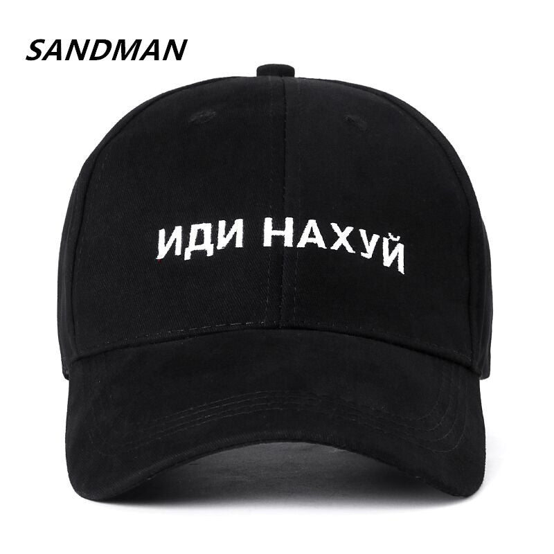 SANDMAN High Quality Brand Russian Letter Snapback Cap